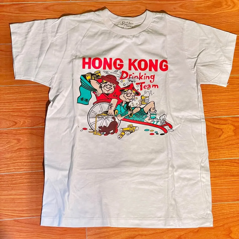 NEW✨Vintage 90s "Hong Kong Drinking Team" T-Shirt thumbnail