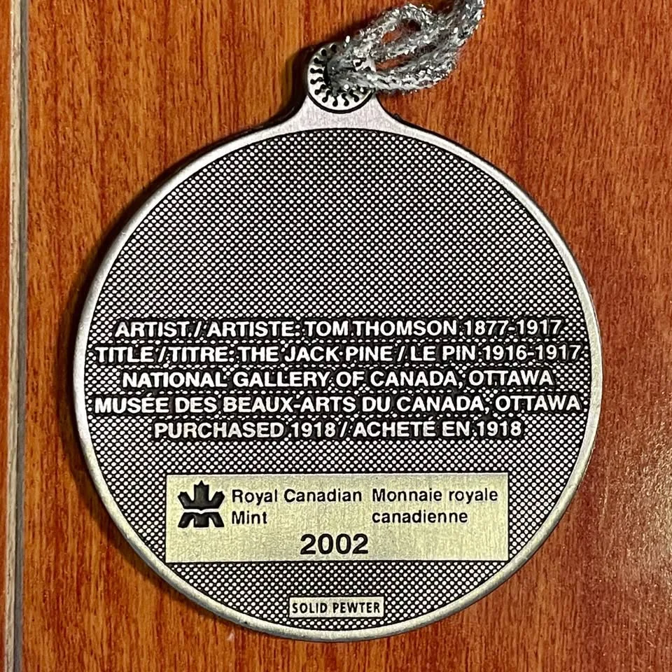 Set of 2 Royal Canadian Mint Pewter Ornaments image indicator(7)