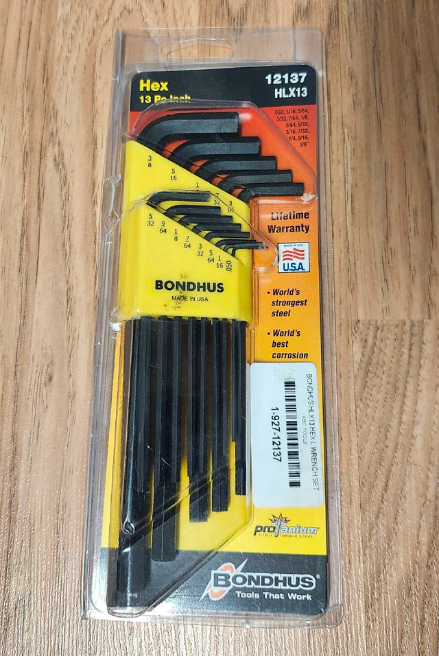 Bondhus longbHex Key Set ( NEW)