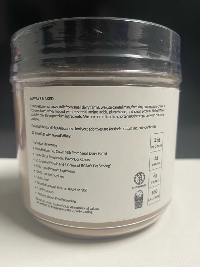 NAKED WHEY 1LB - Only 1 Ingredient, 100% Grass Fed Whey image indicator(3)