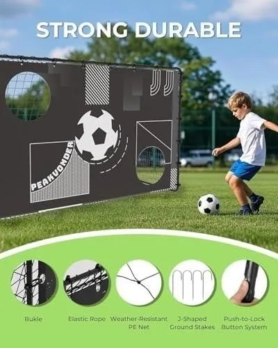 NEW-7 x 5 ft Kids Soccer Net image indicator(4)