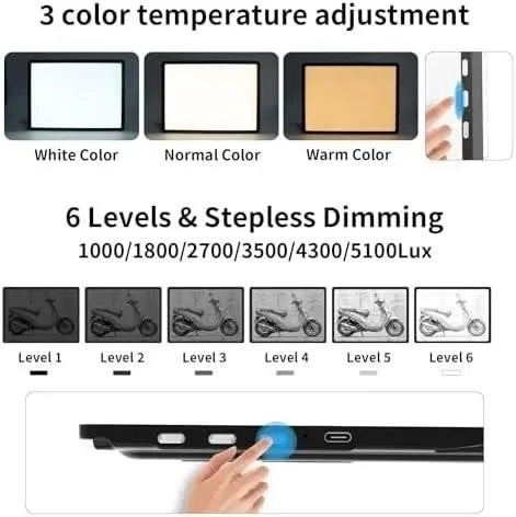 TOHETO Rechargeable A3 Light Board image indicator(3)