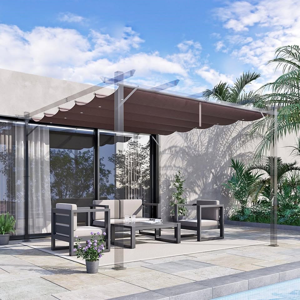 Pergola Canopy Replacement For Outsunny 9.8' x 9.8'