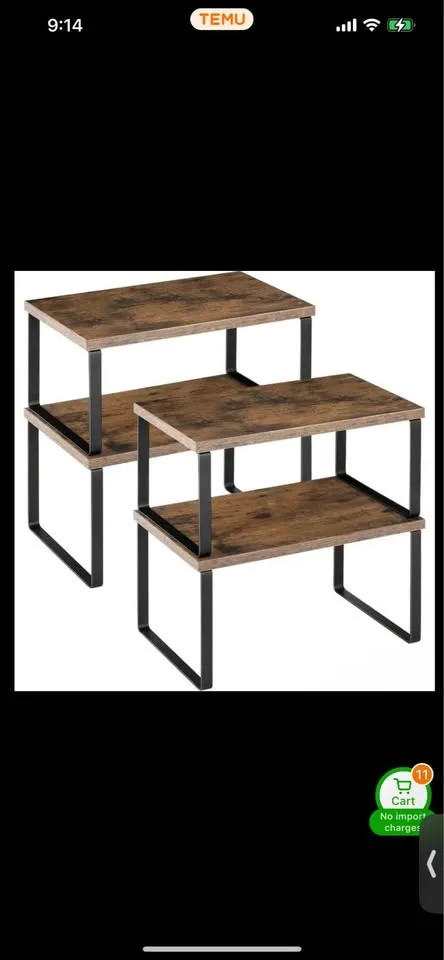 Wooden Cabinet Organizer Shelf - a set of 4!! image indicator(2)