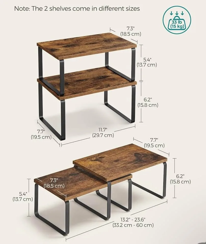 Wooden Cabinet Organizer Shelf - a set of 4!! image indicator(3)