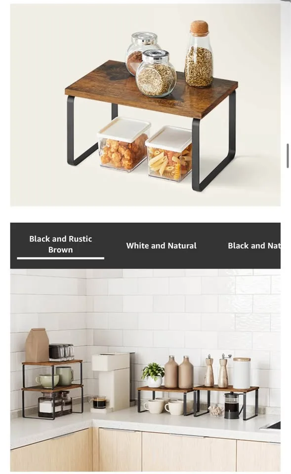 Wooden Cabinet Organizer Shelf - a set of 4!! image indicator(4)