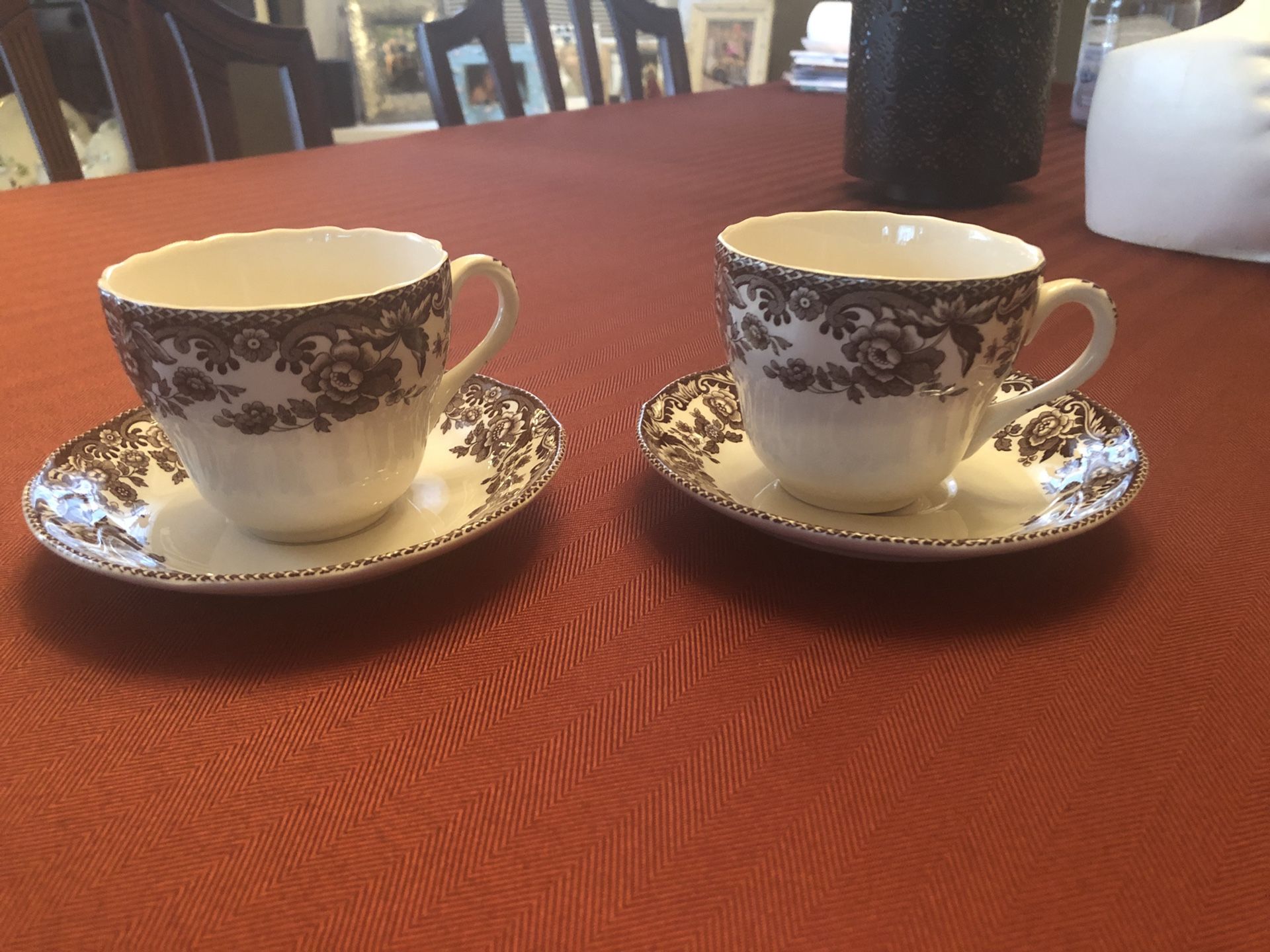 Spode Delamere Tea Cups and Saucers