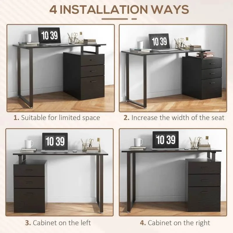 Brand New 47” Modern Computer Desk image indicator(4)