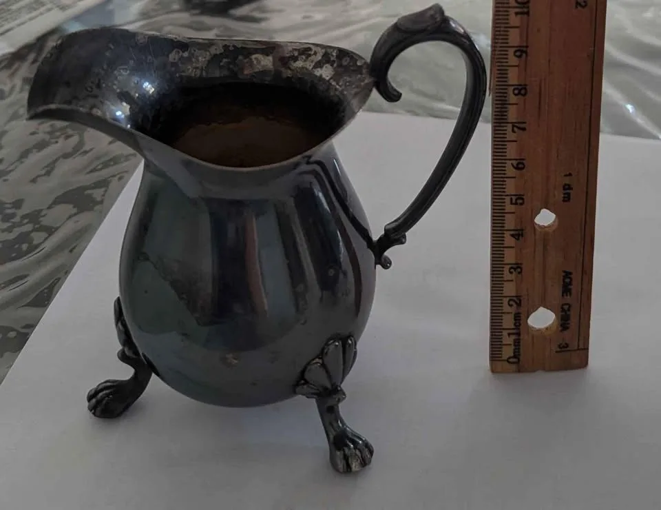 Silverware sale: Crescent silverware sugar and cream set image indicator(5)