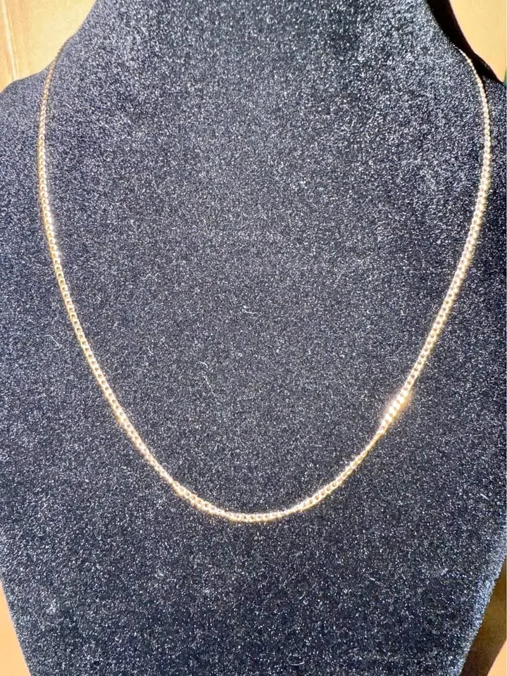 18 inches 18K Gold Fill Micro Cuban necklace thumbnail