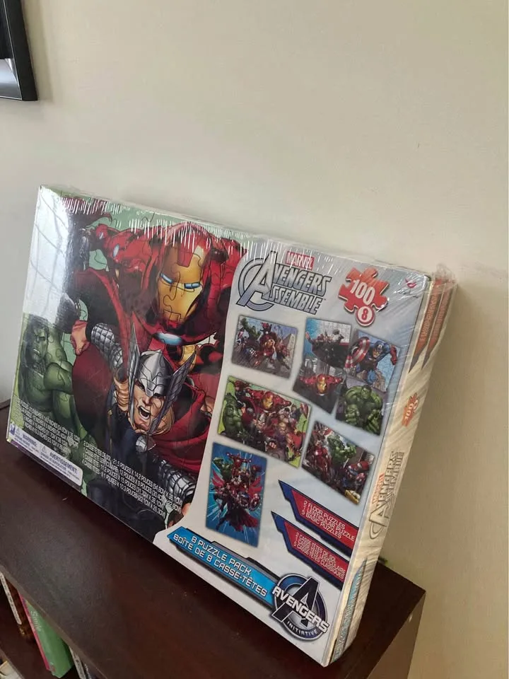 🧩 Marvel Avengers 8-Puzzle Pack – Brand New & Sealed image indicator(4)