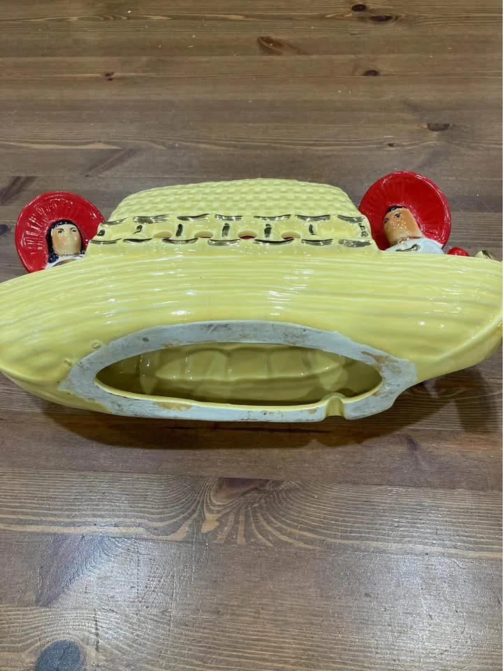 Vintage 1954 Fuhry & Sons Ceramic Boat TV Lamp Figurine image indicator(5)