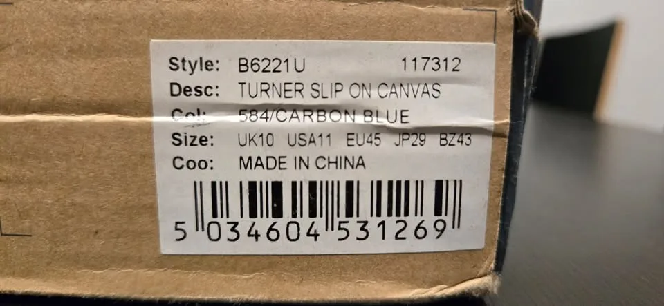 Fred Perry Mens Turner Slip on Canvas Sneaker, Pickup Milton, ON image indicator(7)