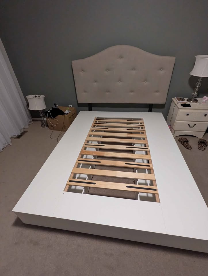 NORDLI Bed frame with storage (Queen) + headboard - photo 3