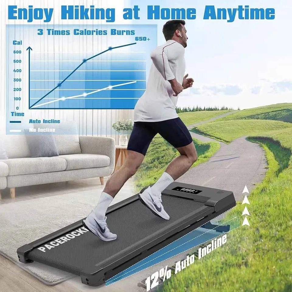 Walking Pad Treadmill with 12% Incline & Bluetooth Speaker image indicator(3)