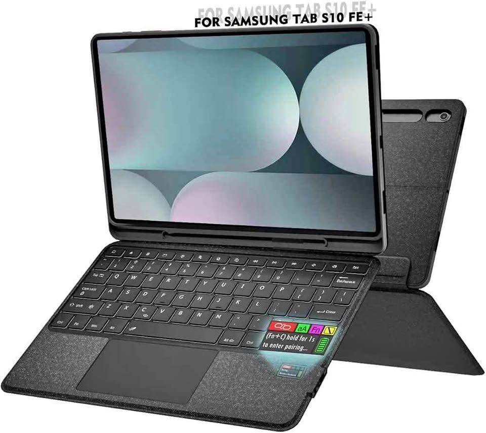 Keyboard Folio for Galaxy Tab S10 FE Plus 13.1 Inch