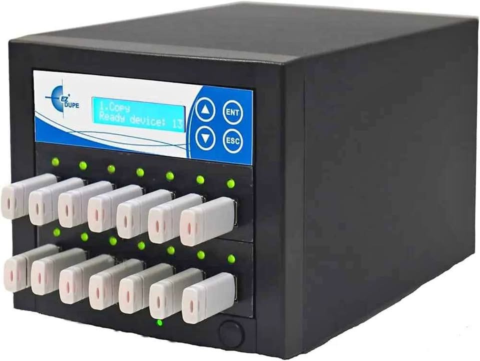 EZ Dupe 1 to 13 USB Duplicator & DOD Data Wiper