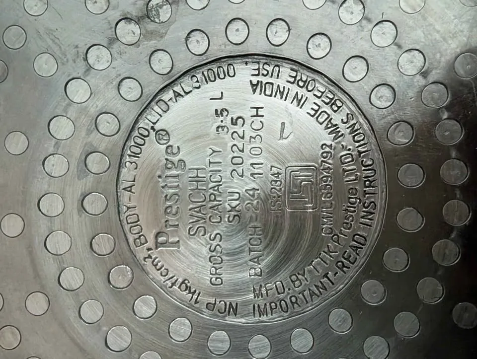 Prestige 3.5L Pressure Cooker - BRAND NEW image indicator(7)