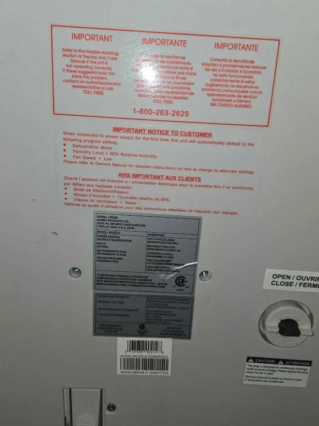 Dehumidifier image indicator(3)