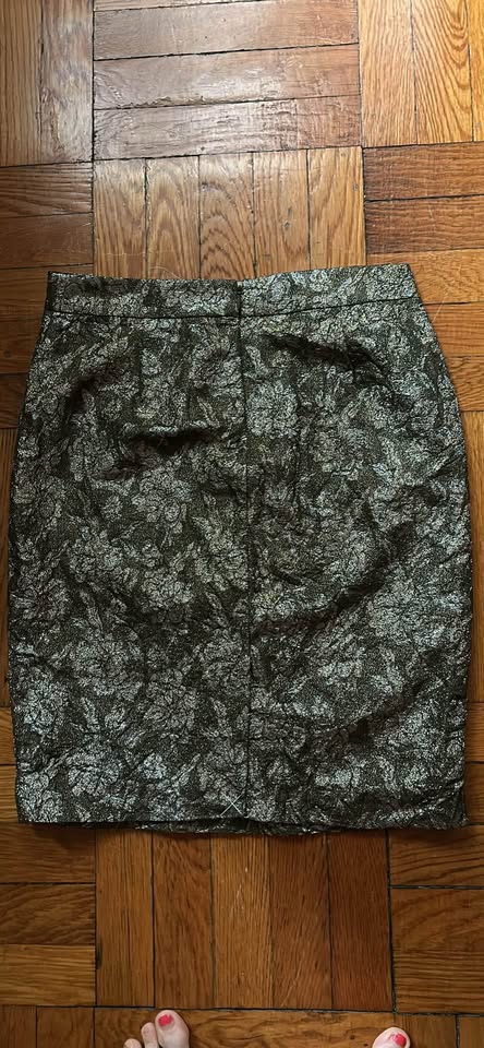J. Crew Sparkly Silk Pencil Skirt NEW - SZ 4 - photo 3