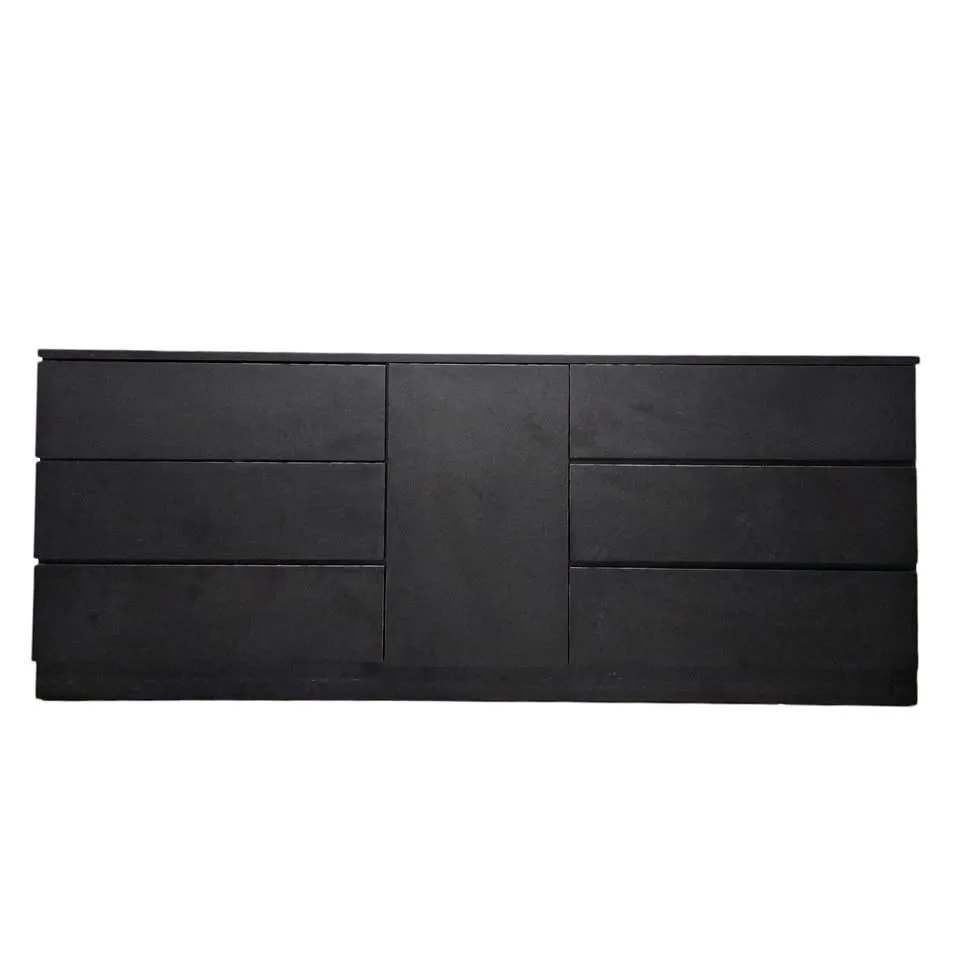 🚚 Free Delivery – Modern Black 6-Drawer Dresser thumbnail