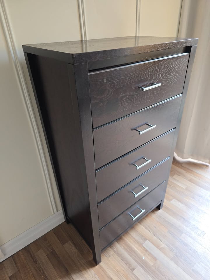 🚚 Free Delivery – Modern Espresso 5-Drawer Dresser | 25304 - photo 3
