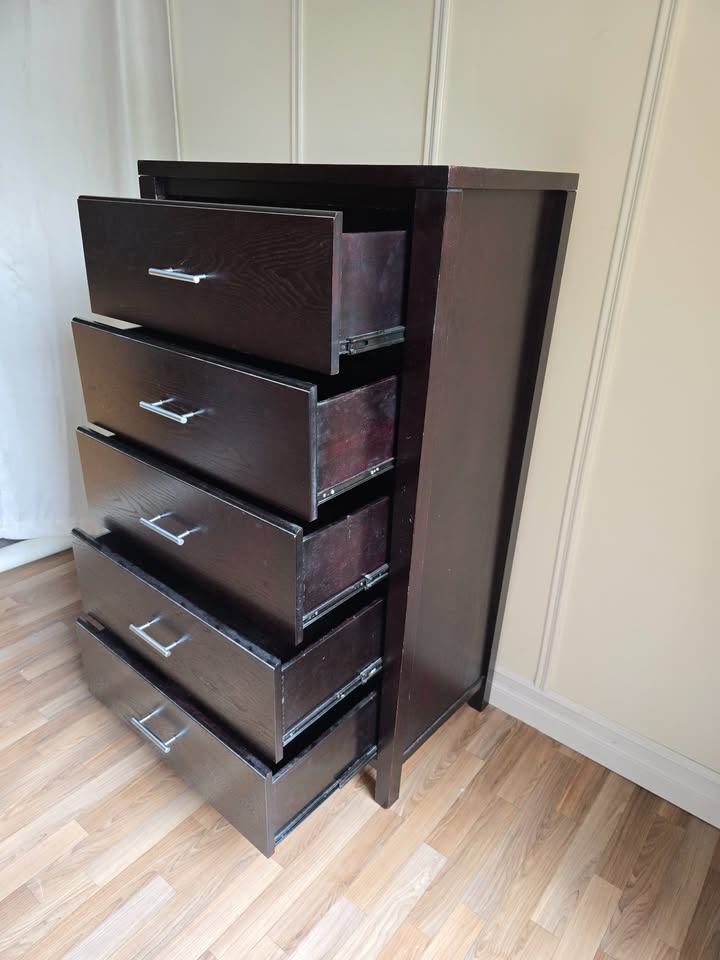 🚚 Free Delivery – Modern Espresso 5-Drawer Dresser | 25304 - photo 5