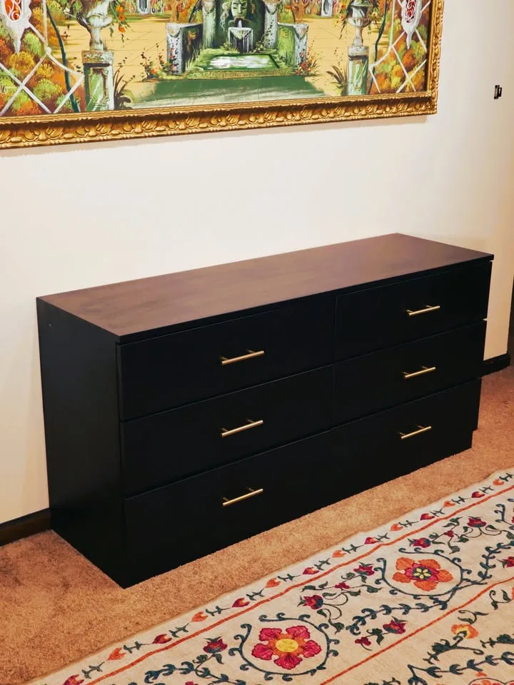 🚚 Free Delivery – Modern Black 6-Drawer Dresser | 25301 image indicator(3)