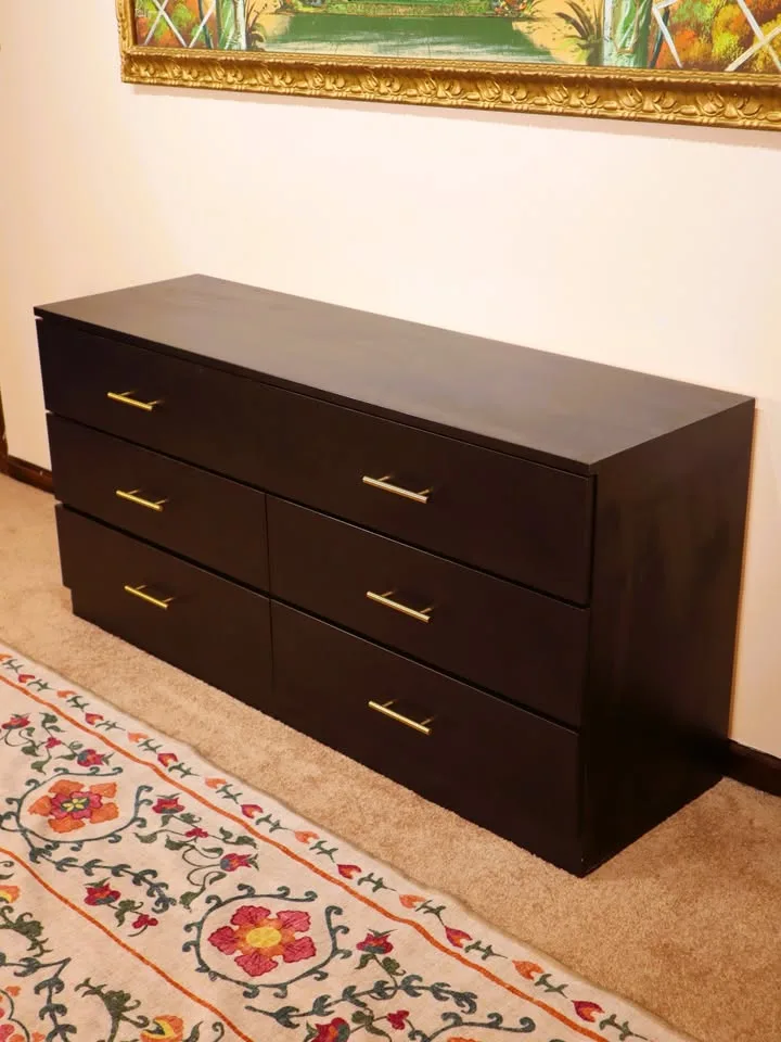 🚚 Free Delivery – Modern Black 6-Drawer Dresser | 25301 image indicator(4)