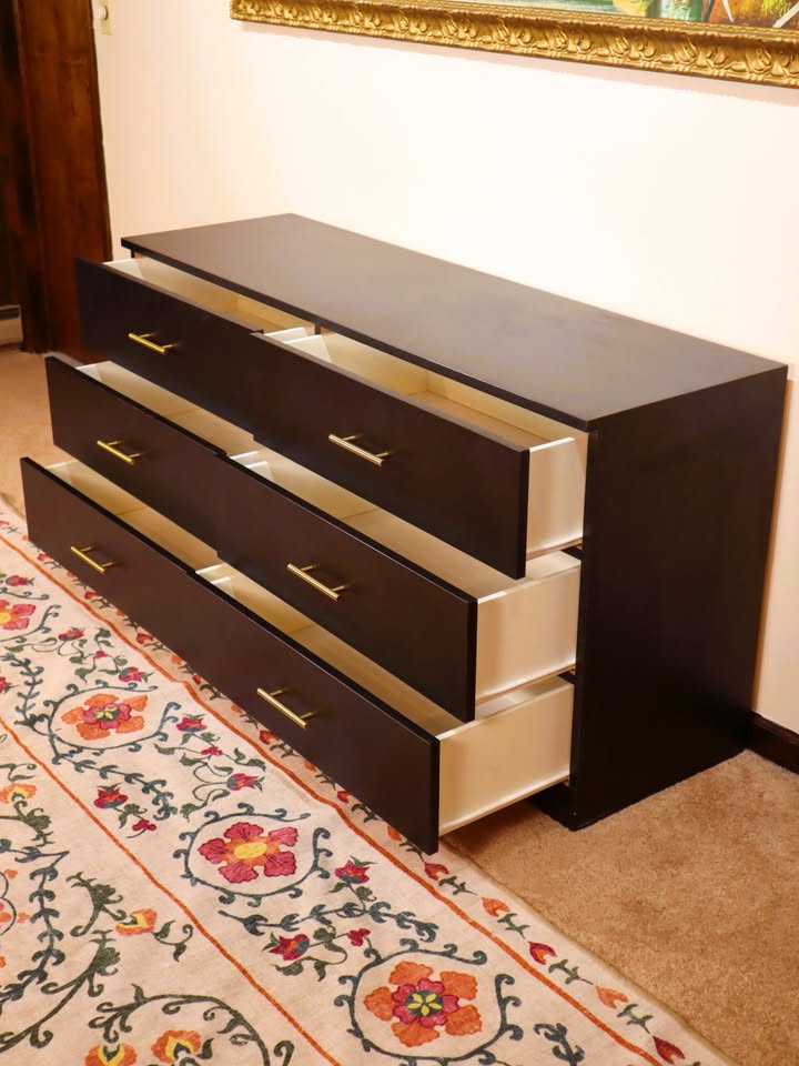 🚚 Free Delivery – Modern Black 6-Drawer Dresser | 25301 - photo 5