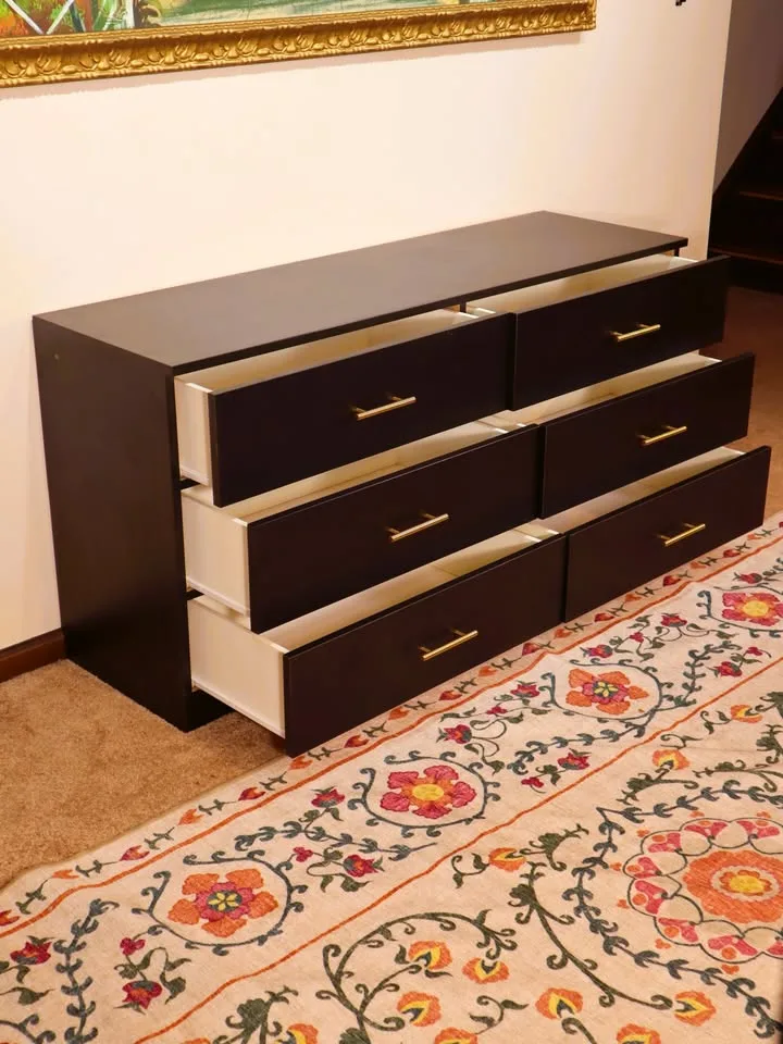 🚚 Free Delivery – Modern Black 6-Drawer Dresser | 25301 image indicator(6)
