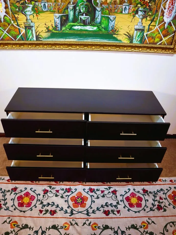 🚚 Free Delivery – Modern Black 6-Drawer Dresser | 25301 image indicator(7)