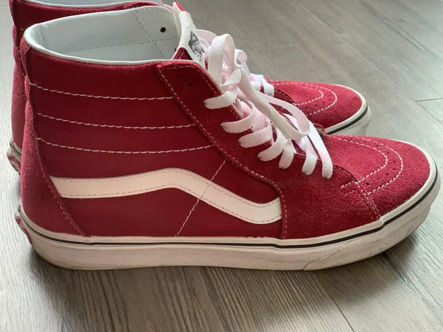 Vans Sk8-Hi Red (Unisex, Size 8 Men / 9.5 Women) – Great Conditi