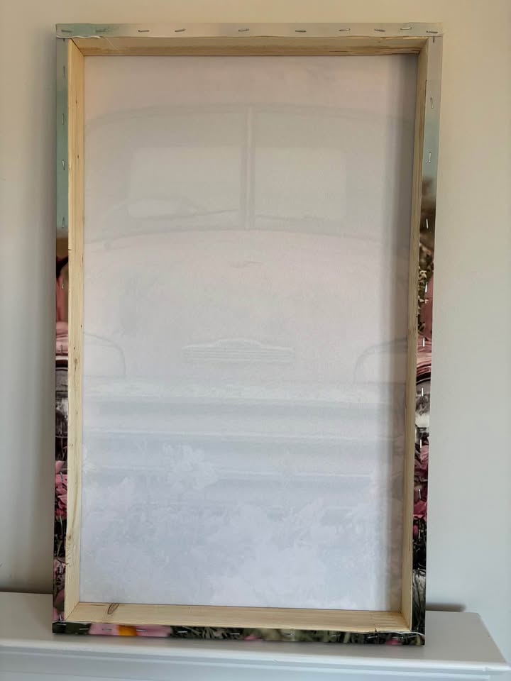 Old Pink Truck Canvas Wall Art Ready To Hang - photo 5