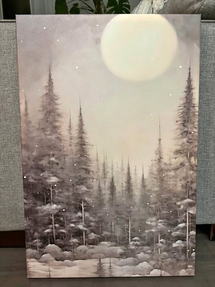 Beautiful Moonlit Canvas-Ready to Hang