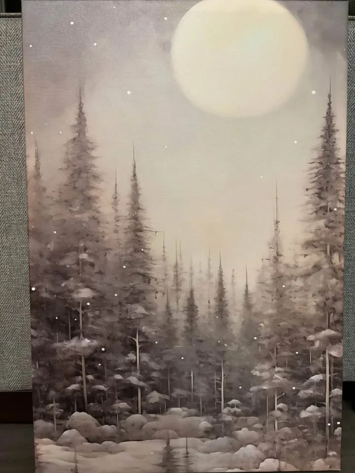 Beautiful Moonlit Canvas-Ready to Hang image indicator(2)