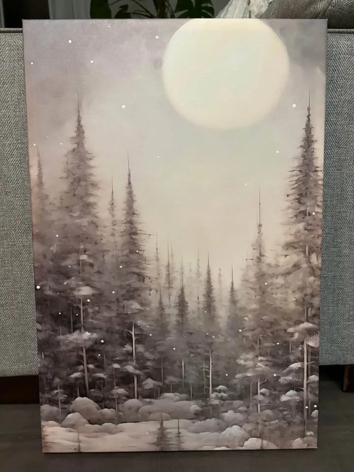 Beautiful Moonlit Canvas-Ready to Hang image indicator(7)