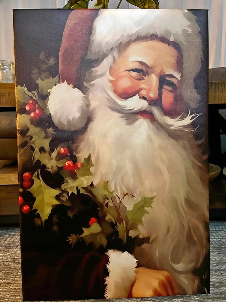 Vintage Santa Canvas