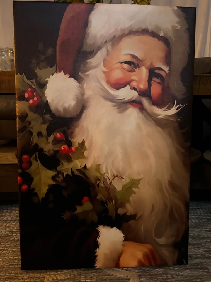 Vintage Santa Canvas - photo 2