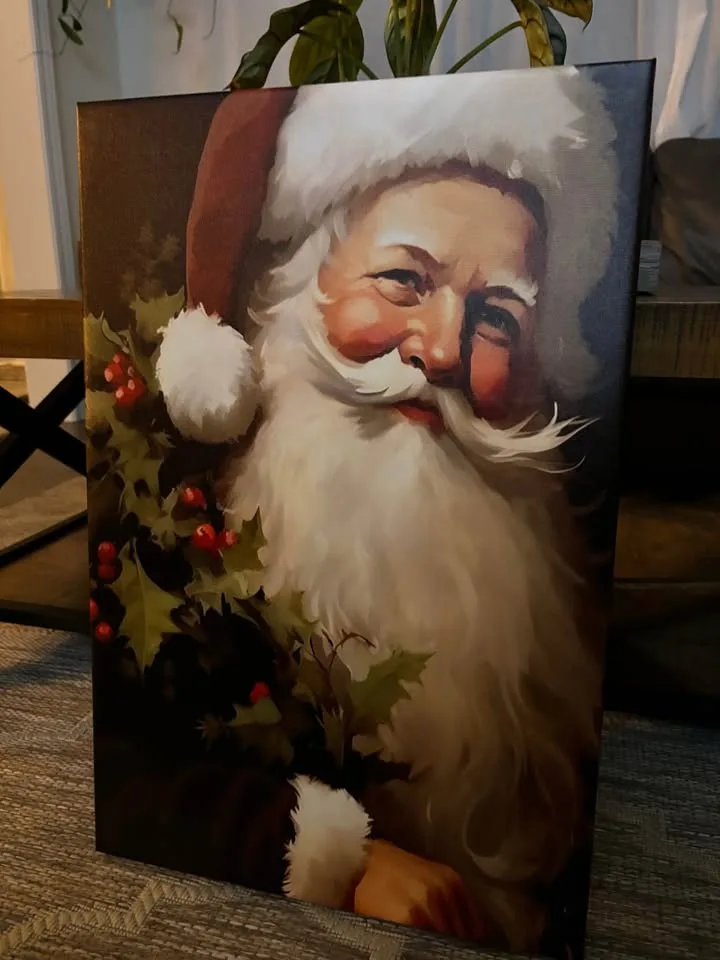 Vintage Santa Canvas image indicator(5)