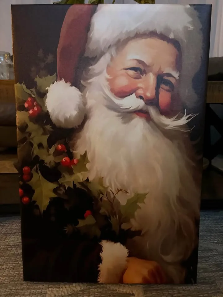 Vintage Santa Canvas image indicator(7)
