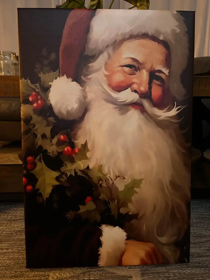 Vintage Santa Canvas image indicator(9)