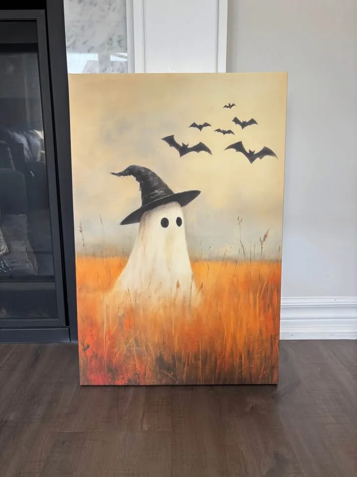 Ready To Hang Ghost and Bats Canvas Wall Art image indicator(3)