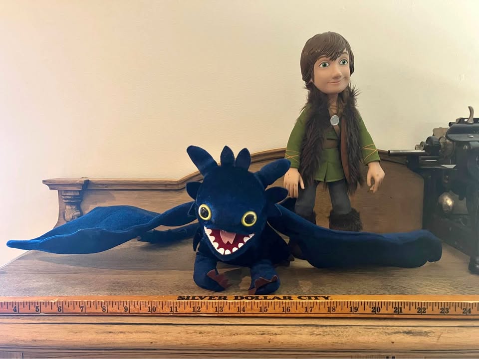 Toothless How To Train Your Dragon Plush and Hiccup 15"