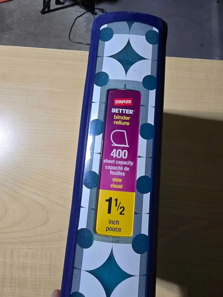 12x 3 ring Binders 1" and 1.5" image indicator(3)