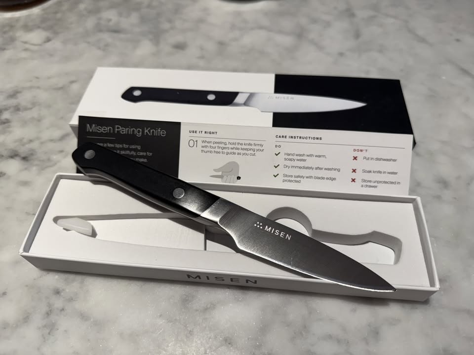 Misen 3.5" Paring Knife - Black Handle