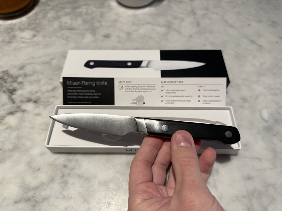 Misen 3.5" Paring Knife - Black Handle - photo 2