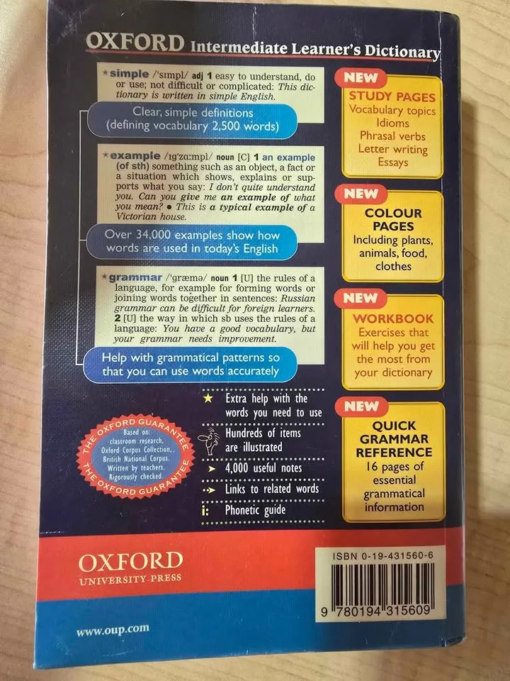 Oxford intermediate learners dictionary image indicator(2)