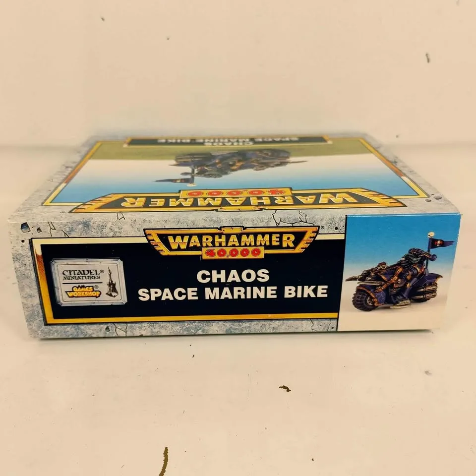 Box ONLY Chaos Space Marines Biker 1998 Warhammer 40k image indicator(3)