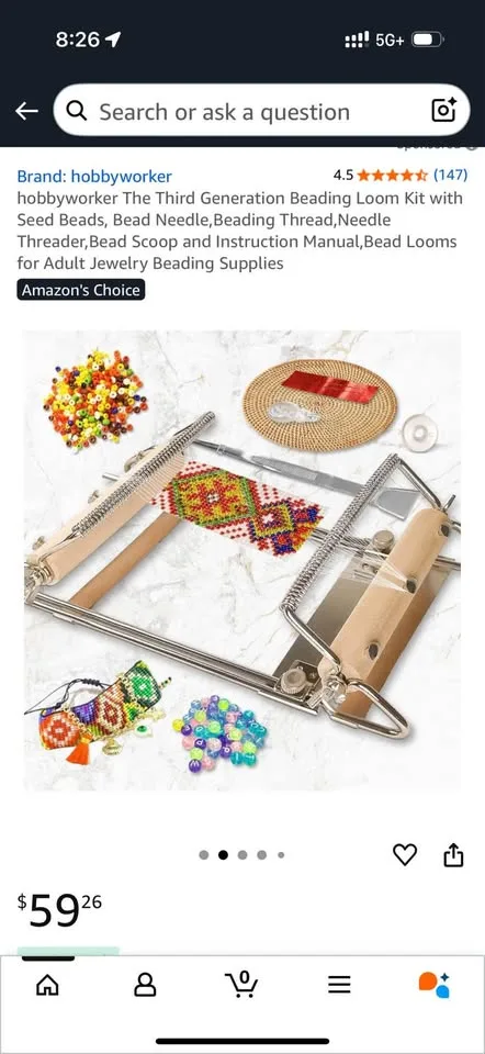 Bead loom kit BNIB - adjustable image indicator(3)